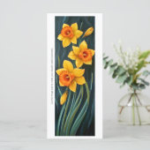 Creëer Uw eigen geschilderde Narcissus Bladwijzer  (Staand voorkant)