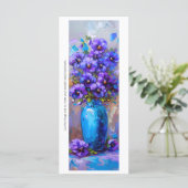 Creëer Uw eigen geschilderde Paarse Pansies Bladwi (Staand voorkant)