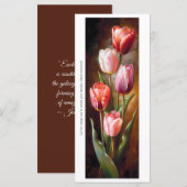 Creëer Uw eigen geschilderde Parrot Tulips Bladwij (Voorkant / Achterkant)