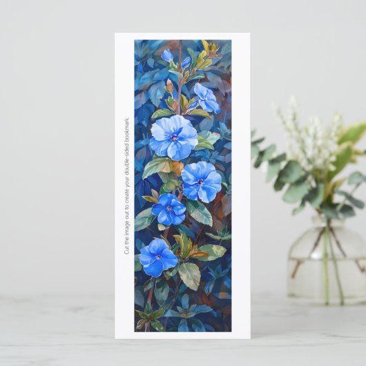 Creëer Uw eigen geschilderde Perriwinkle Bladwijze (Staand voorkant)