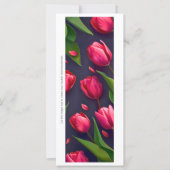 Creëer Uw eigen geschilderde roze tulpen Bladwijze (Voorkant)