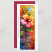 Creëer Uw eigen geschilderde Tropische Hibiscus Bl (Voorkant / Achterkant)