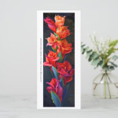 Creëer Uw Eigen Geschilderde Vlam Gladiolus Bladwi (Staand voorkant)