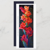 Creëer Uw Eigen Geschilderde Vlam Gladiolus Bladwi (Voorkant / Achterkant)