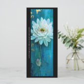 Creëer Uw eigen geschilderde witte bloem Bladwijze (Staand voorkant)