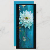 Creëer Uw eigen geschilderde witte bloem Bladwijze (Voorkant / Achterkant)