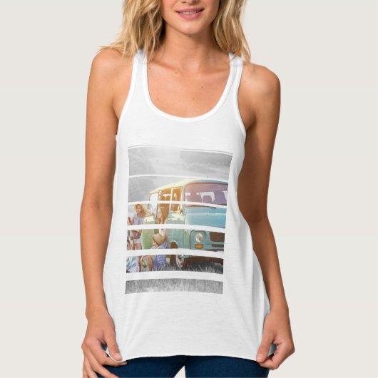 Creëer-Uw eigen gesegmenteerd fotogeheugen Tanktop (Voorkant)