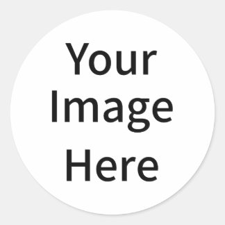 Creëer uw eigen gewoonte uw Afbeelding hier Ronde Sticker