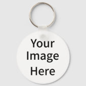 Creëer uw eigen gewoonte uw Afbeelding hier Sleutelhanger (Voorkant)