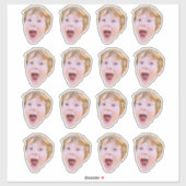 Creëer uw eigen gezicht Sticker (Vel)