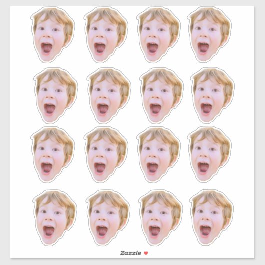 Creëer uw eigen gezicht Sticker (Vel)