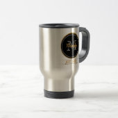 Creëer Uw eigen gezinsmonogram | Vast jaar Reisbeker (Voorkant rechts)