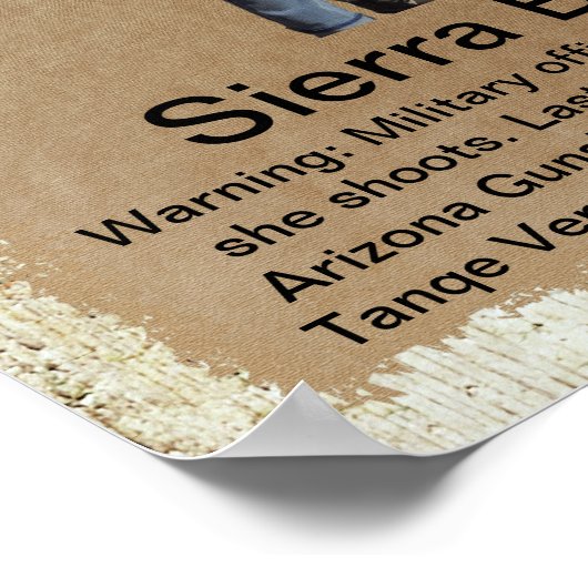 Creëer Uw eigen Gezocht Poster (Hoek)