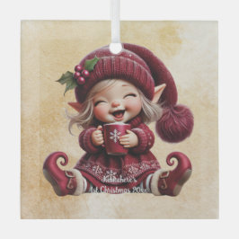 Creëer uw eigen giechelende vintage kerstgnoom glas ornament