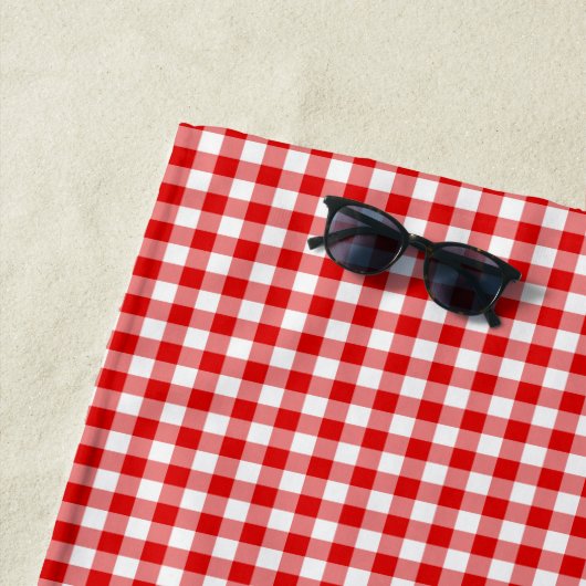 Creëer Uw eigen Gingham Strandlaken (In situ)