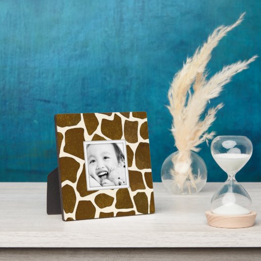 Creëer-Uw-Eigen Giraffe Druk Foto Lijst Plaque Fotoplaat (Insitu)