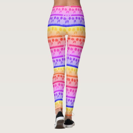 Creëer Uw eigen Girly All-Over Print Leggings (Achterkant)