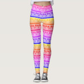 Creëer Uw eigen Girly All-Over Print Leggings (Voorkant)