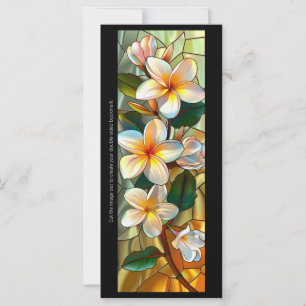 Creëer Uw Eigen Glas Frangipani Bladwijzer Kaart