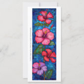 Creëer Uw Eigen Glas Hibiscus Bladwijzer Kaart (Voorkant)