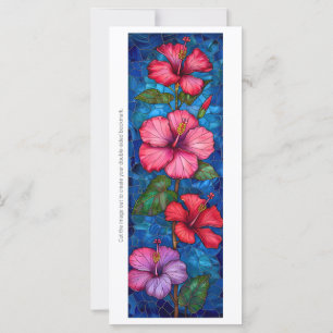Creëer Uw Eigen Glas Hibiscus Bladwijzer Kaart