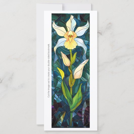 Creëer Uw eigen Glas in lood Daffodil Bladwijzer (Voorkant)