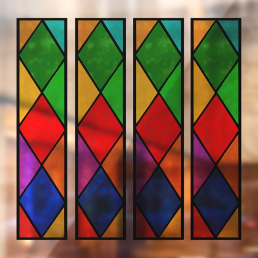 Creëer Uw eigen Glas in lood Effect Vensterrand Raamsticker (Vel 2)