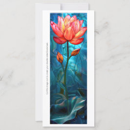 Creëer Uw Eigen Glas in lood Lotus Bladwijzer Kaar