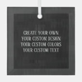 Creëer Uw eigen. Glas Ornament (Voorkant)