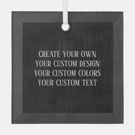 Creëer Uw eigen. Glas Ornament (Voorkant)