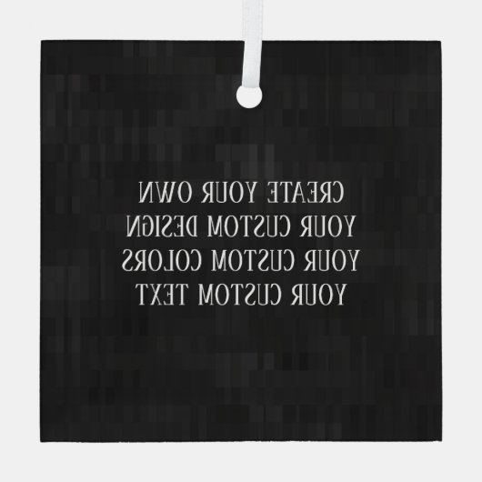 Creëer Uw eigen. Glas Ornament (Achterkant)