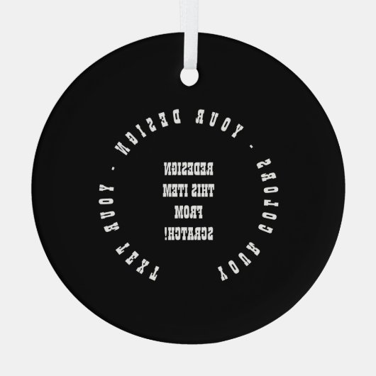 Creëer Uw eigen Glas Ornament (Achterkant)