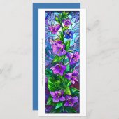 Creëer Uw Eigen Glas Paarse Foxglove Bladwijzer (Voorkant / Achterkant)