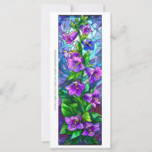 Creëer Uw Eigen Glas Paarse Foxglove Bladwijzer (Voorkant)