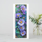 Creëer Uw Eigen Glas Paarse Gerberas Bladwijzer (Staand voorkant)