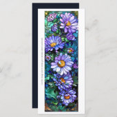 Creëer Uw Eigen Glas Paarse Gerberas Bladwijzer (Voorkant / Achterkant)