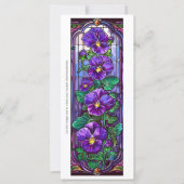 Creëer Uw Eigen Glas Paarse Pansies Bladwijzer Kaa