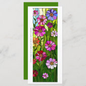 Creëer Uw Eigen Glas Wildbloemen Bladwijzer Kaart (Voorkant / Achterkant)