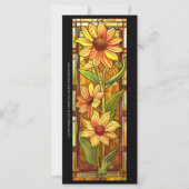 Creëer Uw Eigen Glas Zonnebloem Bladwijzer Kaart (Voorkant)