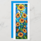 Creëer Uw Eigen Glas Zonnebloemen Mozaïek Bladwijz (Voorkant / Achterkant)