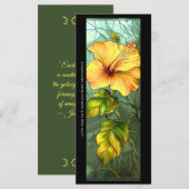 Creëer Uw eigen glasgeel Hibiscus Bladwijzer (Voorkant / Achterkant)