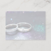 Creëer uw eigen glitter en trouwringen advieskaart (Achterkant)