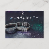 Creëer uw eigen glitter en trouwringen advieskaart (Voorkant)