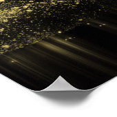 Creëer Uw Eigen  Glitter Lint Geel Poster (Hoek)