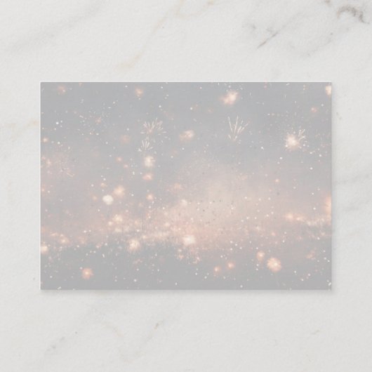 Creëer uw eigen glitterleden advieskaart (Achterkant)