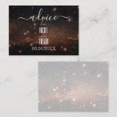 Creëer uw eigen glitterleden advieskaart (Voorkant / Achterkant)