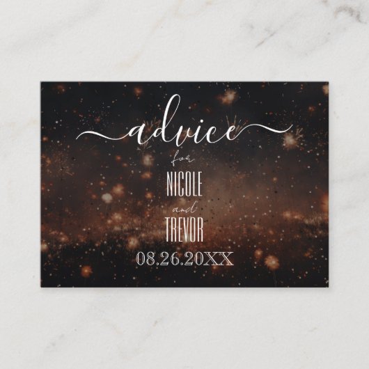 Creëer uw eigen glitterleden advieskaart (Voorkant)