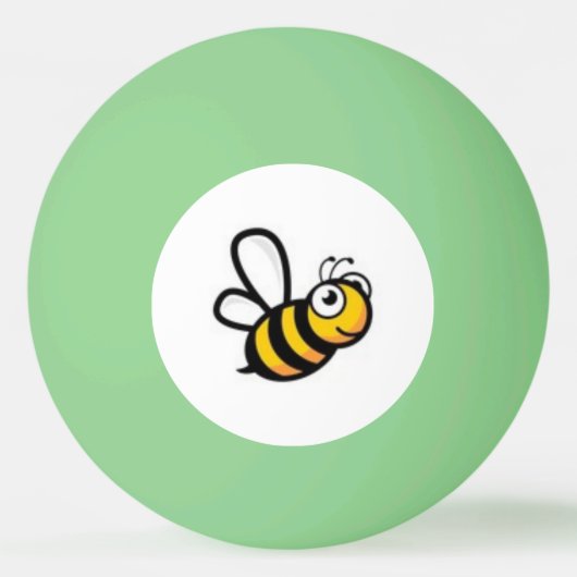 Creëer Uw eigen gloed in het donkergroen met bijen Pingpongbal (Voorkant)