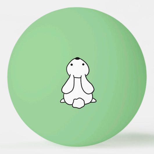 Creëer Uw eigen gloed in het donkergroene konijn Pingpongbal (Voorkant)