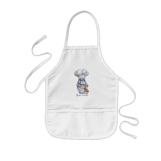Creëer Uw Eigen Gnome Baker Cookies & Cupcake Kinder Schort (Voorkant)
